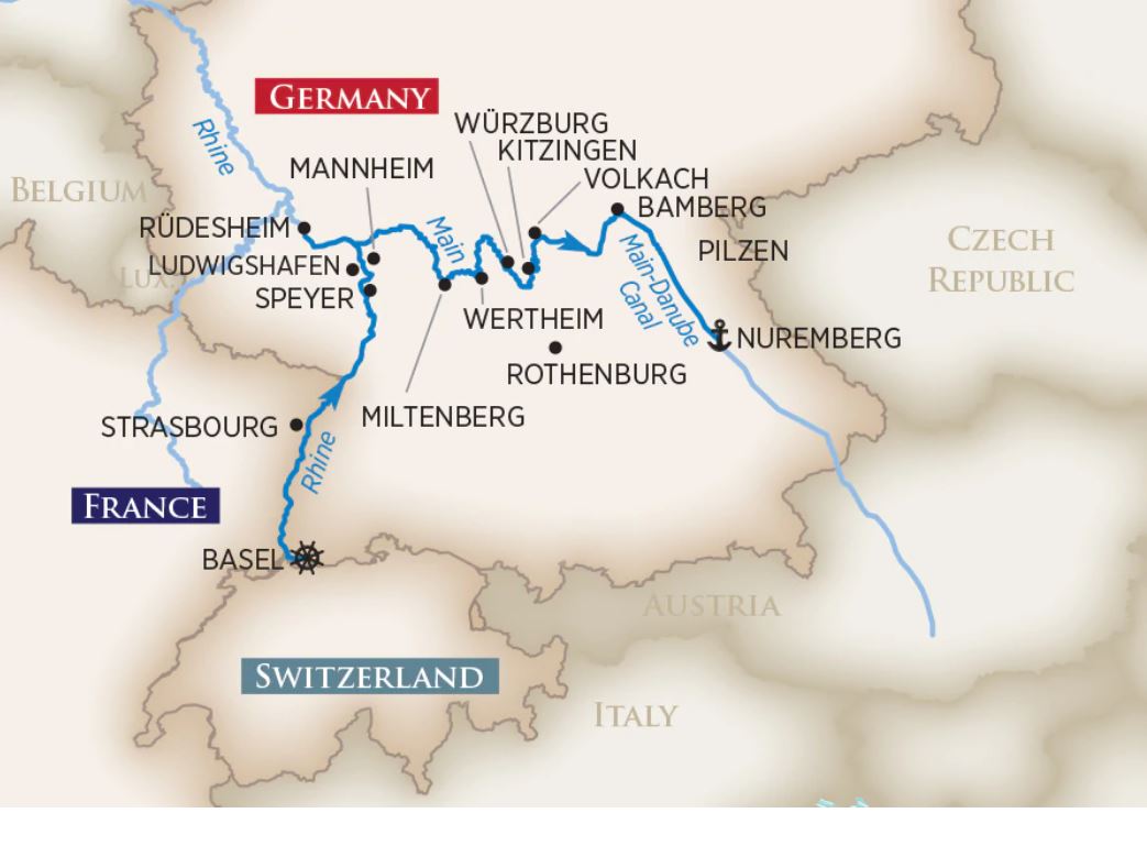 Christmas Cruise Map